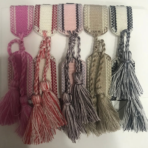 Hot Brand Jewelry 30 Colors Cotton Rope Woven Bracelets Letter Signature Embroidery Bangle For Women Tassel Lace-up Bracelets