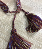 Hot Brand Jewelry 30 Colors Cotton Rope Woven Bracelets Letter Signature Embroidery Bangle For Women Tassel Lace-up Bracelets